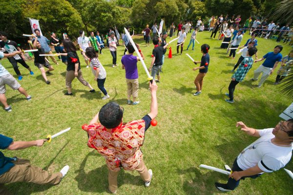 【社員旅行】キャンプ場でチームビルディング!?チャンバラ合戦 -戦 IKUSA-やってみた