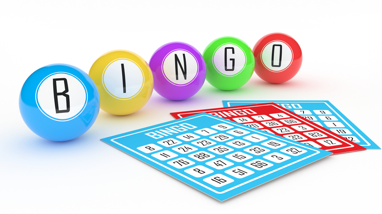 3D Rendering of Bingo balls concept background with colorful balls